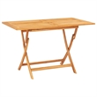 Afuera Living Solid Teak Wood Large Foldable Garden Dining Set in Brown