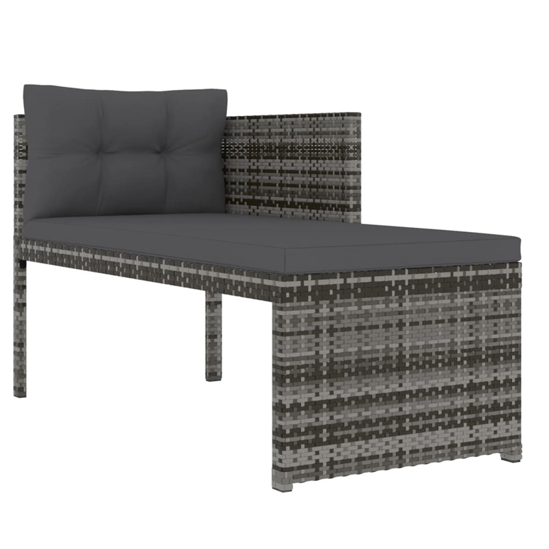 Afuera Living Patio in Gray PE Rattan Large Patio Dining Set - Set of 4