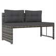 Afuera Living Patio in Gray PE Rattan Large Patio Dining Set - Set of 4