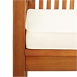 Afuera Living Solid Acacia Wood Large Outdoor Dining Set in Brown/Cream