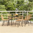 Afuera Living Rectangular Modern Garden Dining Set Garden Dining Set