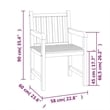 Afuera Living Solid Teak Wood 3-Piece Set Garden Dining Set in Brown