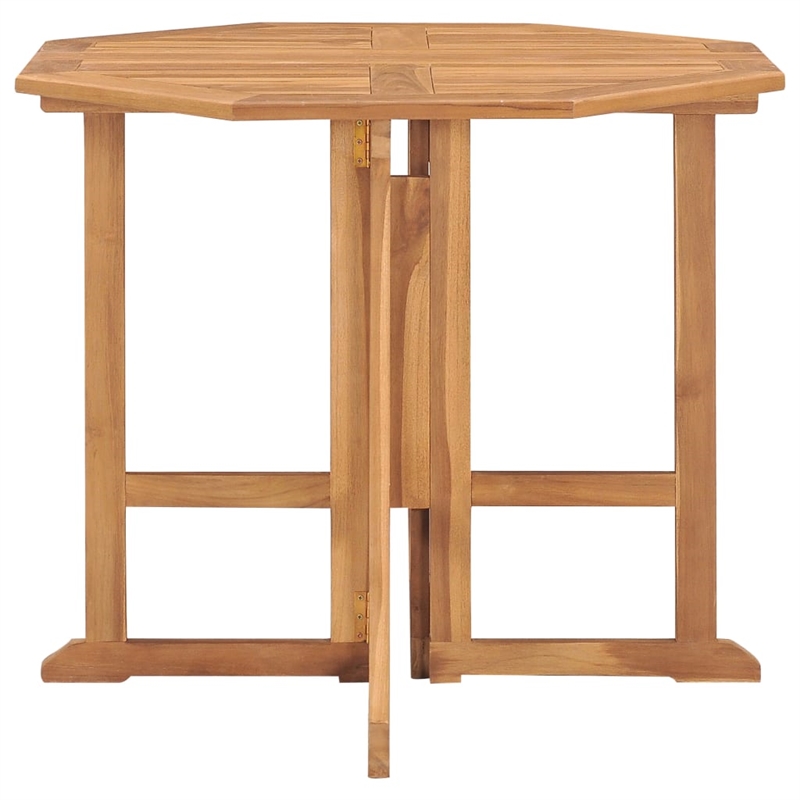 Afuera Living Solid Teak Wood Medium Outdoor Dining Set in Teak Wood