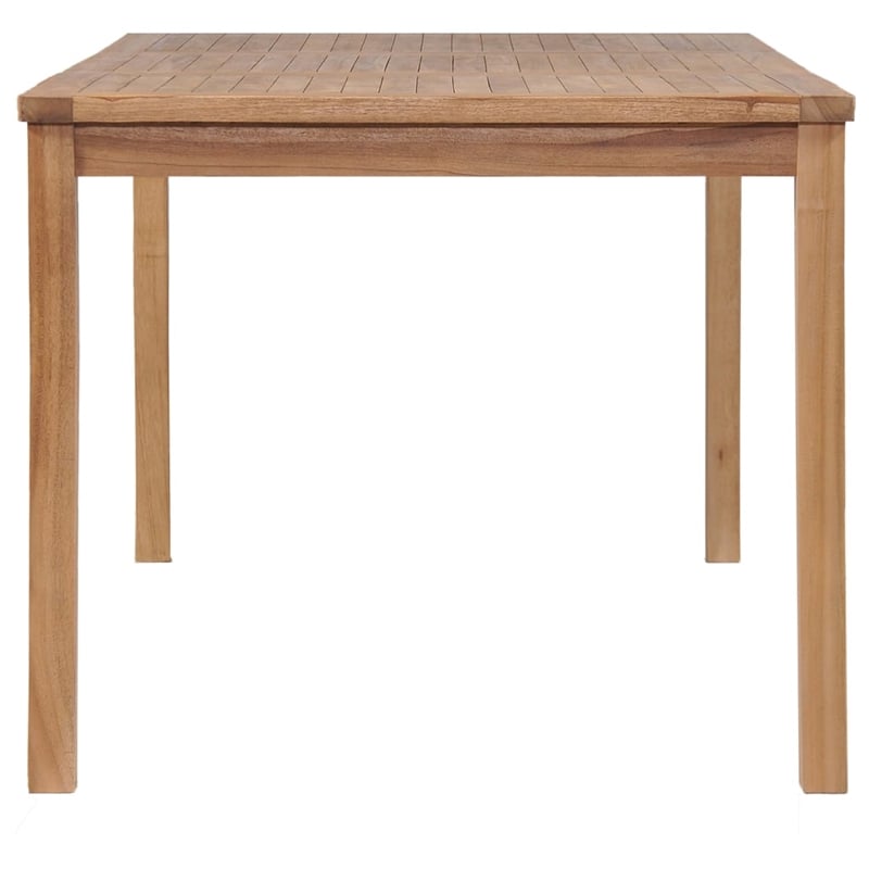 Afuera Living Solid Teak Wood Garden Dining Set in Warm Natural Teak