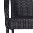 Afuera Living Solid Acacia Wood Medium Stackable Dining Set in Black