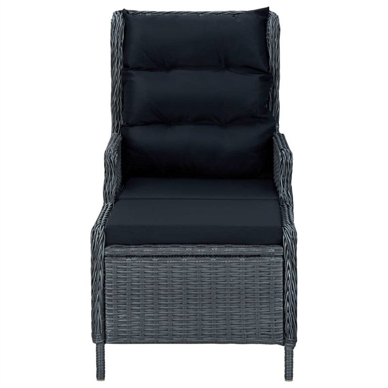 Afuera Living Solid Acacia Wood Medium Patio Dining Set in Dark Gray