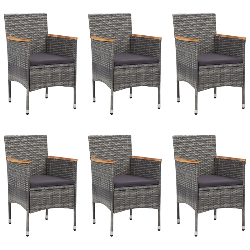 Afuera Living Solid Acacia Wood Medium Expandable Dining Set in Gray