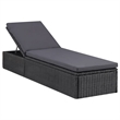 Afuera Living Dining Set in Black PE Rattan/Acacia Wood/Powder-Coated Steel