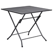 Afuera Living Steel With E-Coated & Powder-Coated Dining Set in Anthracite/Gray