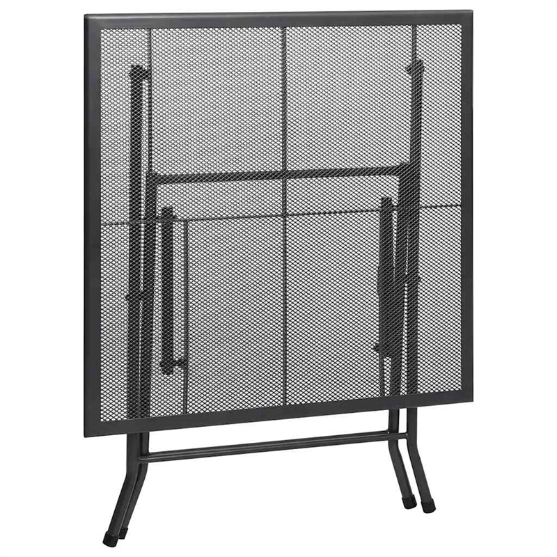 Afuera Living Steel With E-Coated & Powder-Coated Dining Set in Anthracite/Gray