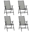 Afuera Living Steel With E-Coated & Powder-Coated Dining Set in Anthracite/Gray