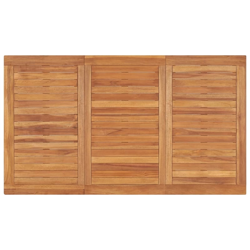 Afuera Living Fine Sanded Teak Hardwood Medium Garden Dining Set in Brown