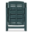 Afuera Living Green Plastic Medium Foldable Outdoor Dining Set