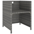 Afuera Living Contemporary 6 Piece Outdoor Dining Set in Gray