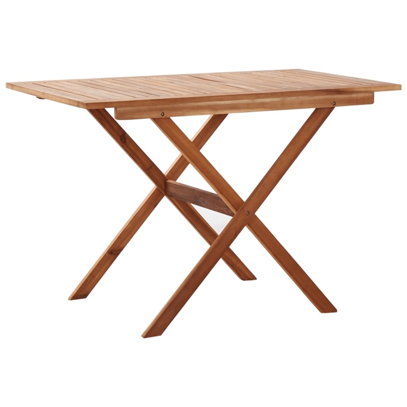 Afuera Living Solid Acacia Wood Medium Garden Dining Set in Beige