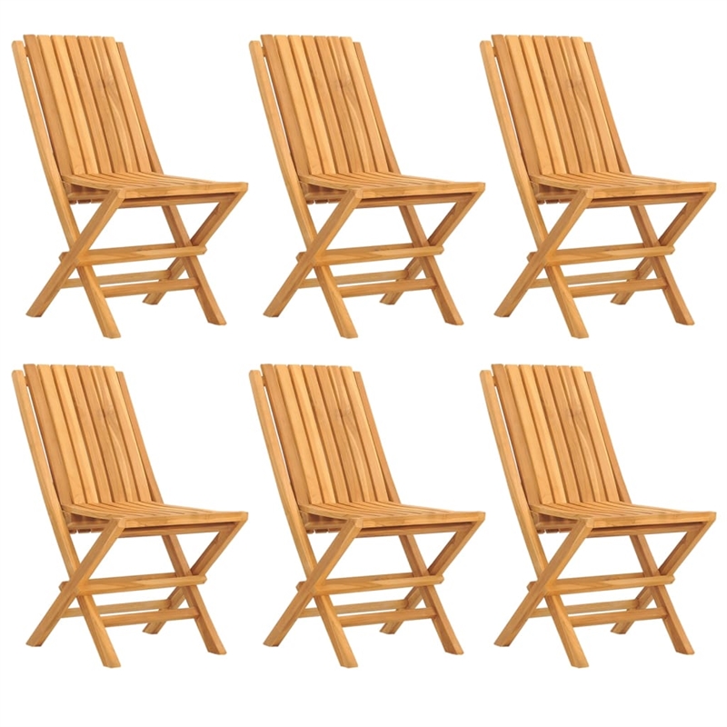 Afuera Living Solid Teak Wood Foldable Garden Dining Set in Brown