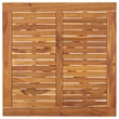 Afuera Living Contemporary Solid Acacia Wood Garden Dining Set in Brown