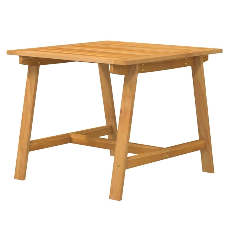 Afuera Living Contemporary Solid Acacia Wood Garden Dining Set in Brown