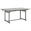 Afuera Living Solid Acacia Wood 7-Piece Foldable Garden Dining Set in Gray