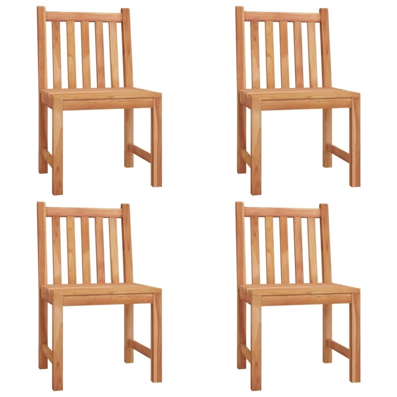 Afuera Living Solid Teak Wood 5 Piece Set Durable Garden Dining Set in Brown