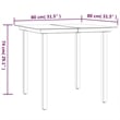 Afuera Living PE Rattan Medium Adjustable Armrests Patio Dining Set in Black