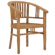 Afuera Living Contemporary Garden Dining Set in Natural Solid Teak Wood