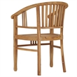 Afuera Living Contemporary Garden Dining Set in Natural Solid Teak Wood