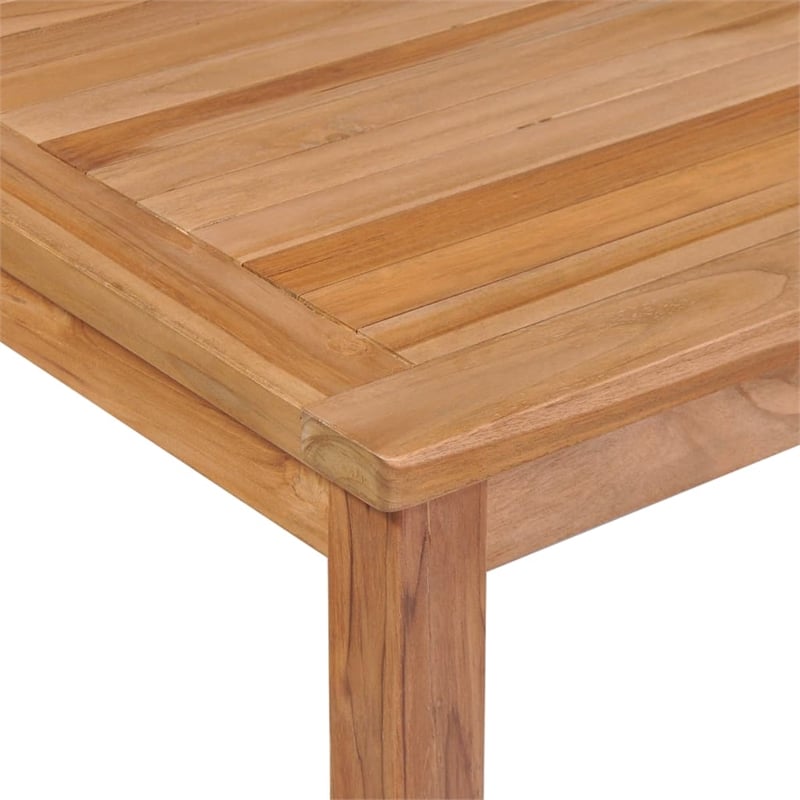 Afuera Living Fine Sanded Hardwood Large Garden Dining Set in Natural