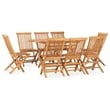 Afuera Living Smooth Sanded Hardwood Outdoor Dining Set in Natural
