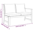 Afuera Living Solid Acacia Wood 6 Piece Modular Patio Dining Set in Brown