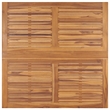 Afuera Living Solid Teak Wood Medium Foldable Outdoor Dining Set in Brown