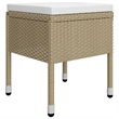 Afuera Living Contemporary Dining Set in Beige Solid Acacia Wood
