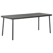 Afuera Living Steel With E-Coated & Powder-Coated Finish Dining Set in Dark Gray