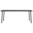 Afuera Living Steel With E-Coated & Powder-Coated Finish Dining Set in Dark Gray