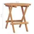 Afuera Living Smooth Sanded Teak Hardwood Compact Outdoor Dining Set in Brown