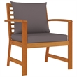 Afuera Living Wood Acacia Wood Large Modular Patio Dining Set in Brown