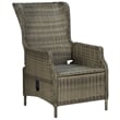 Afuera Living 9 Piece Round PE Rattan Patio Dining Set in Brown/Black