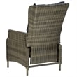 Afuera Living 9 Piece Round PE Rattan Patio Dining Set in Brown/Black
