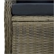 Afuera Living 9 Piece Round PE Rattan Patio Dining Set in Brown/Black