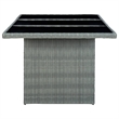Afuera Living 9 Piece Garden Outdoor Dining Set in Dark Gray