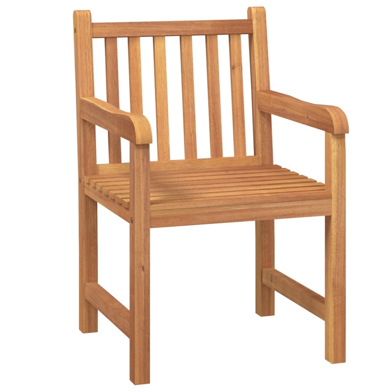 Afuera Living Solid Teak Wood Medium Garden Dining Set in Brown