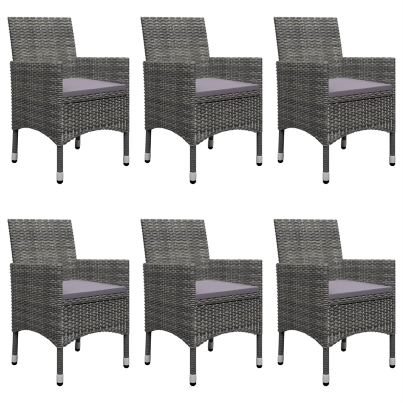 Afuera Living Solid Acacia Wood Standard Garden Dining Set in Gray