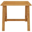 Afuera Living Solid Acacia Wood Compact Square Dining Set in Black