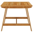 Afuera Living Solid Acacia Wood Compact Square Dining Set in Black
