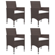 Afuera Living Dining Set in Brown Solid Acacia Wood Medium Durable