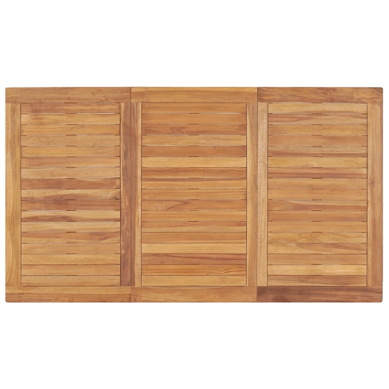 Afuera Living Solid Teak Wood Large Garden Dining Set in Warm Brown