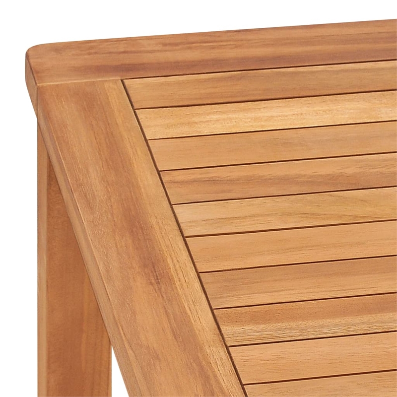 Afuera Living Solid Teak Wood Large Garden Dining Set in Warm Brown