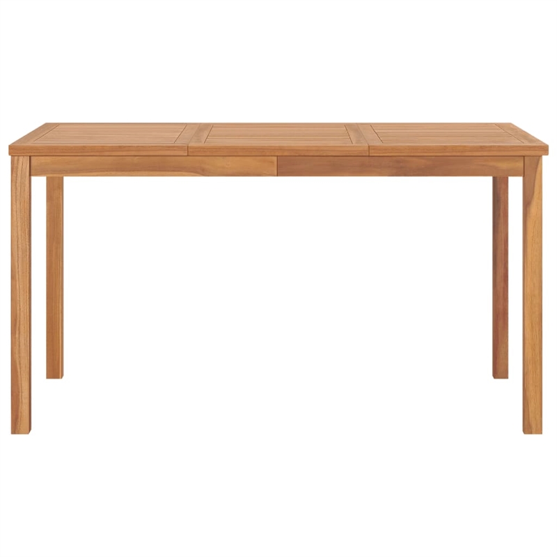 Afuera Living Solid Teak Wood Large Garden Dining Set in Warm Brown