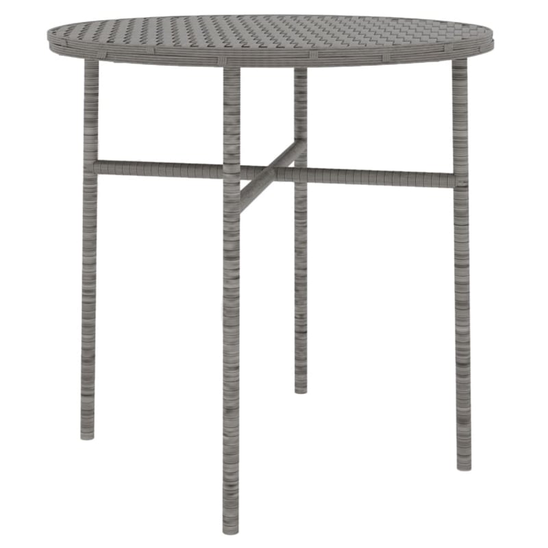 Afuera Living PE Rattan Medium Durable Garden Dining Set in Gray