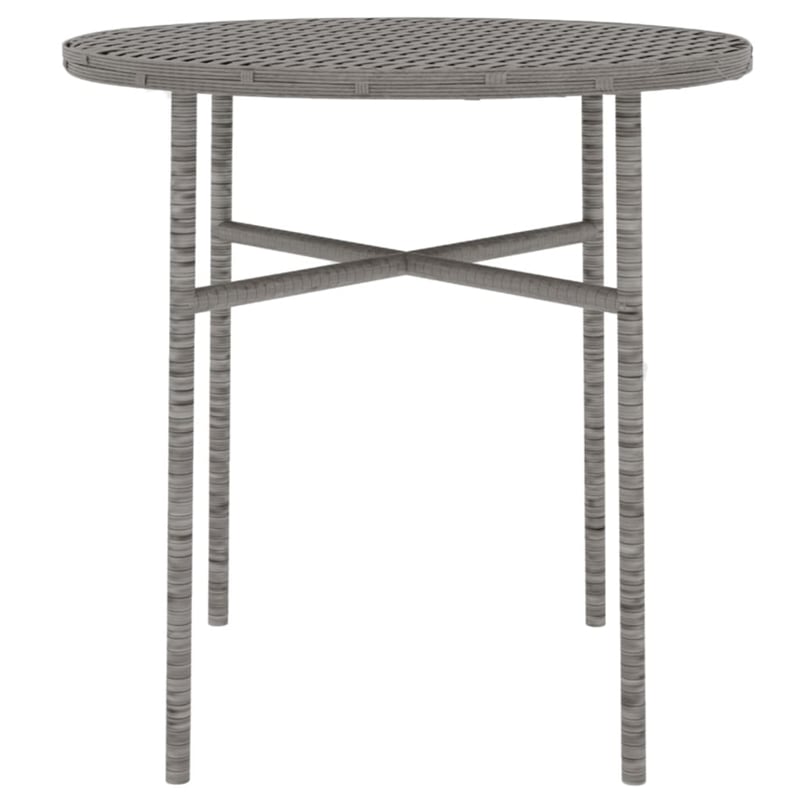 Afuera Living PE Rattan Medium Durable Garden Dining Set in Gray